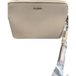 Aldo Maranoa Off White Cream Leather Crossbody NWT Minimalist Clean Girl